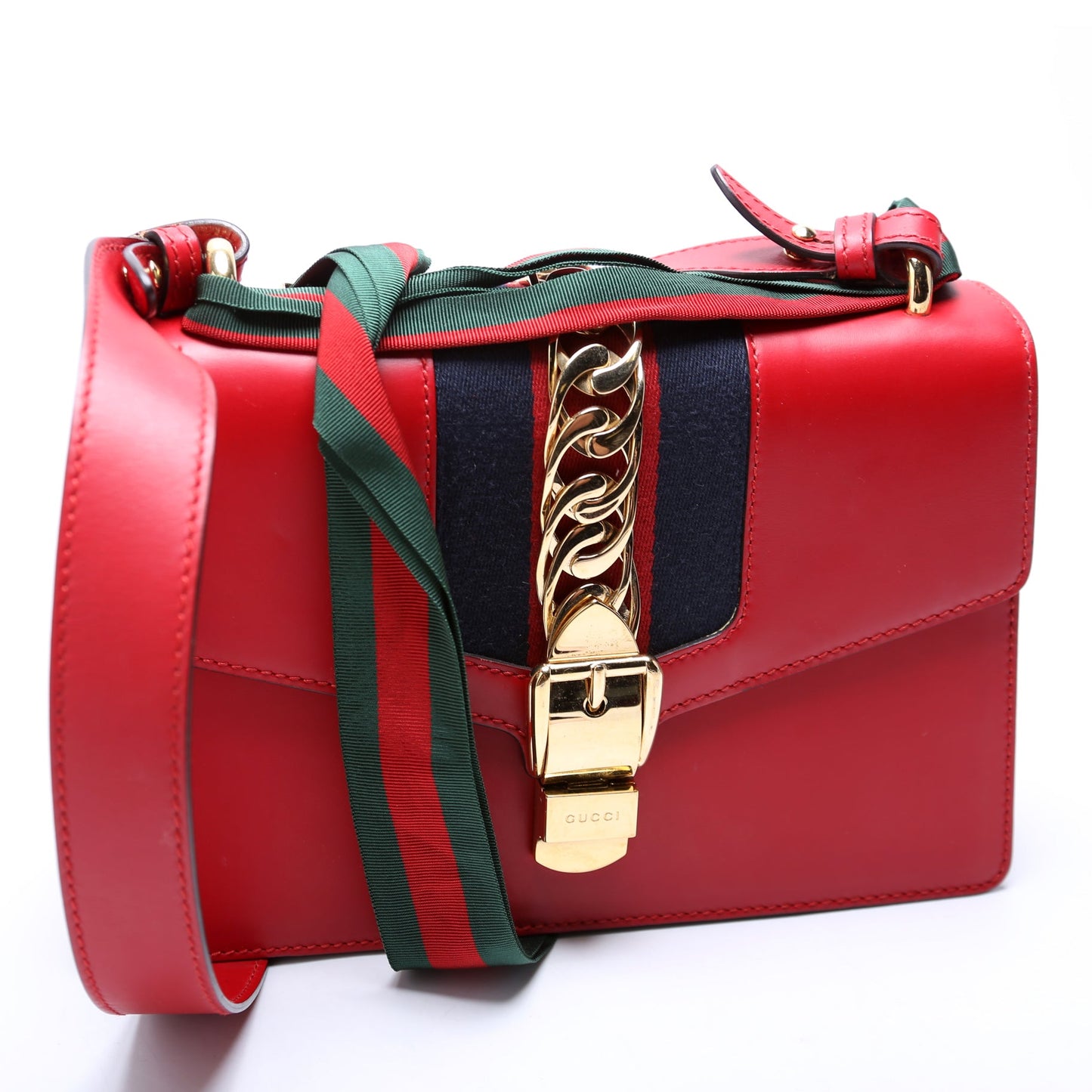421882 Sylvie Shoulder Small Red