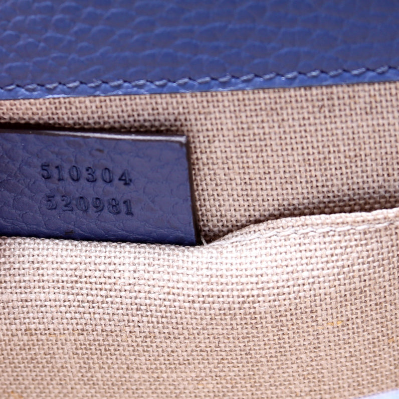 510304 Interlocking Small Crossbody Blue