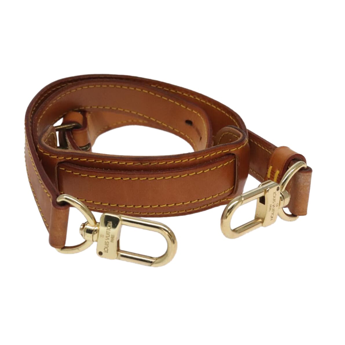 Louis Vuitton Shoulder Strap Beige Leather Bag Jewelry