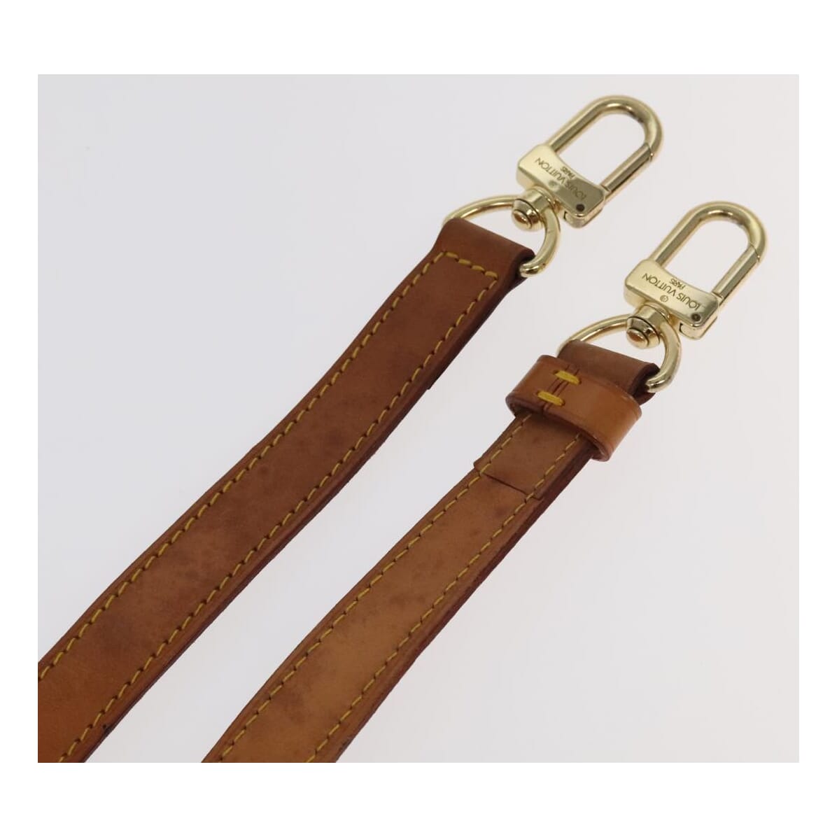 Louis Vuitton Shoulder Strap Beige Leather Bag Jewelry