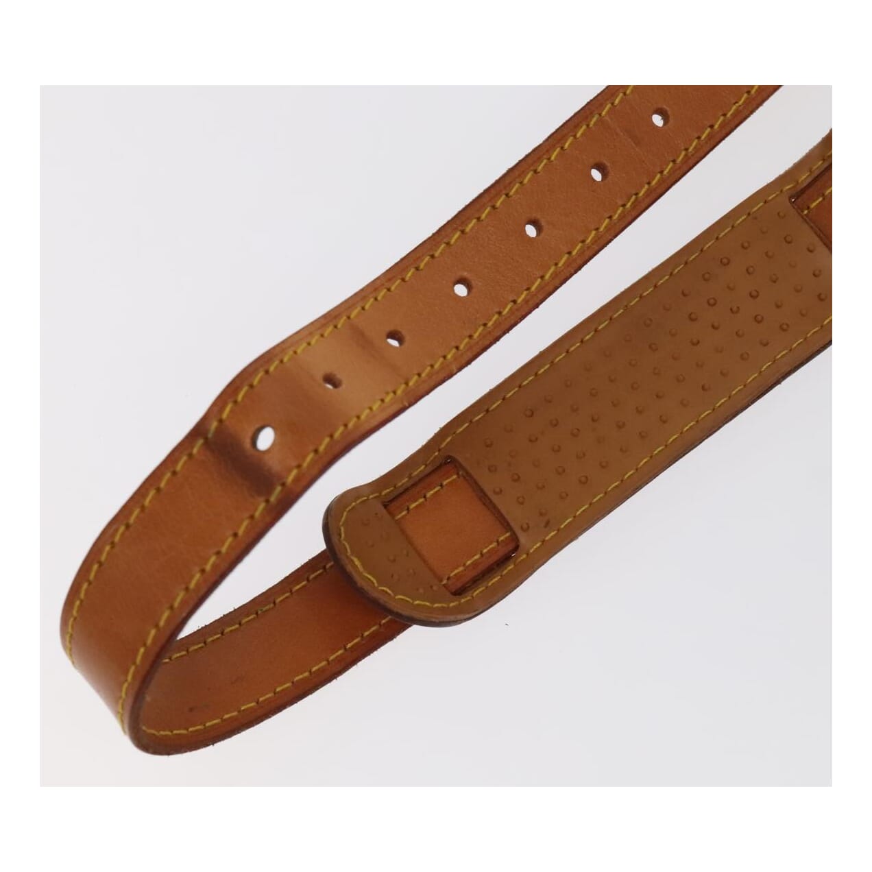Louis Vuitton Shoulder Strap Beige Leather Bag Jewelry
