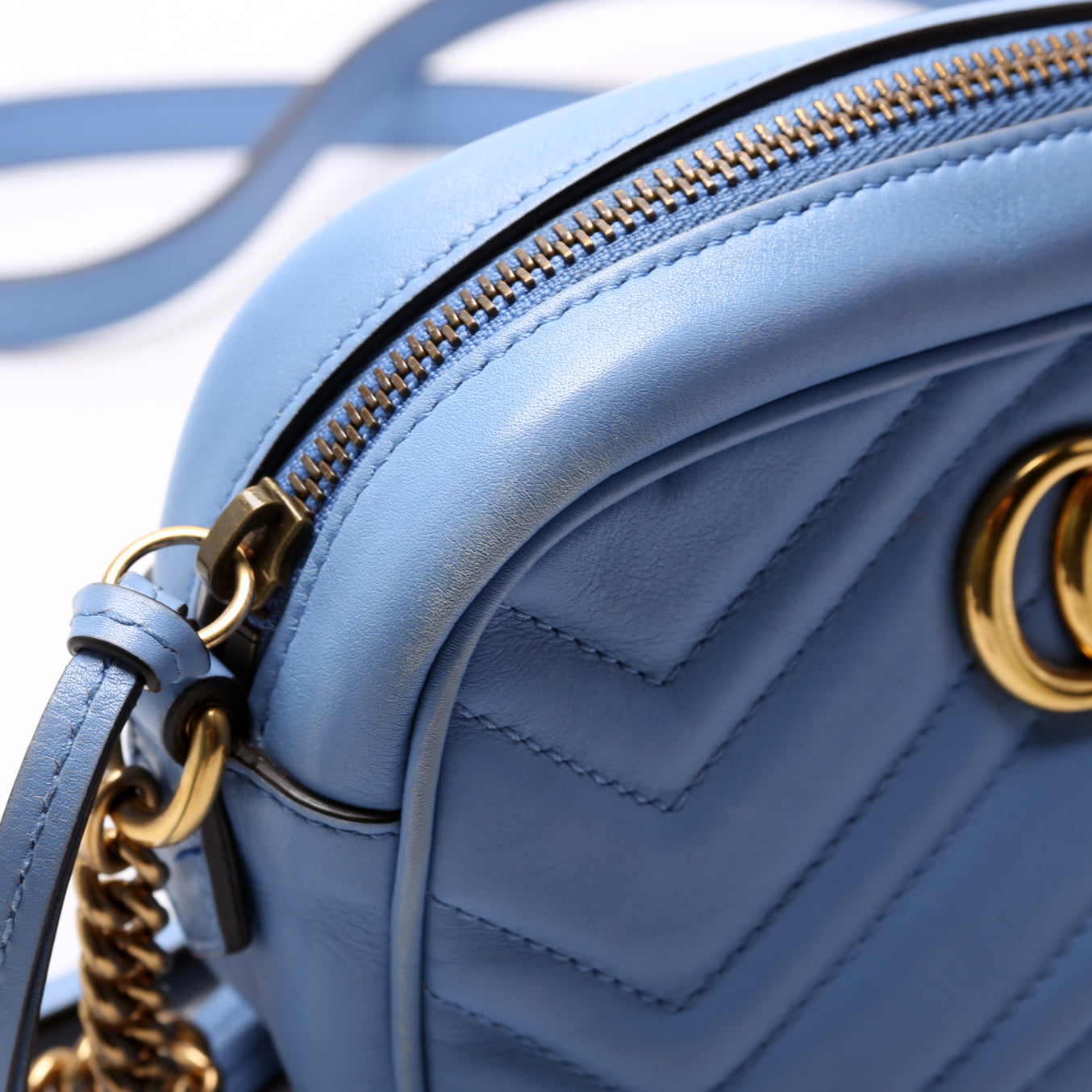 448065 Marmont Mini Camera Bag Blue