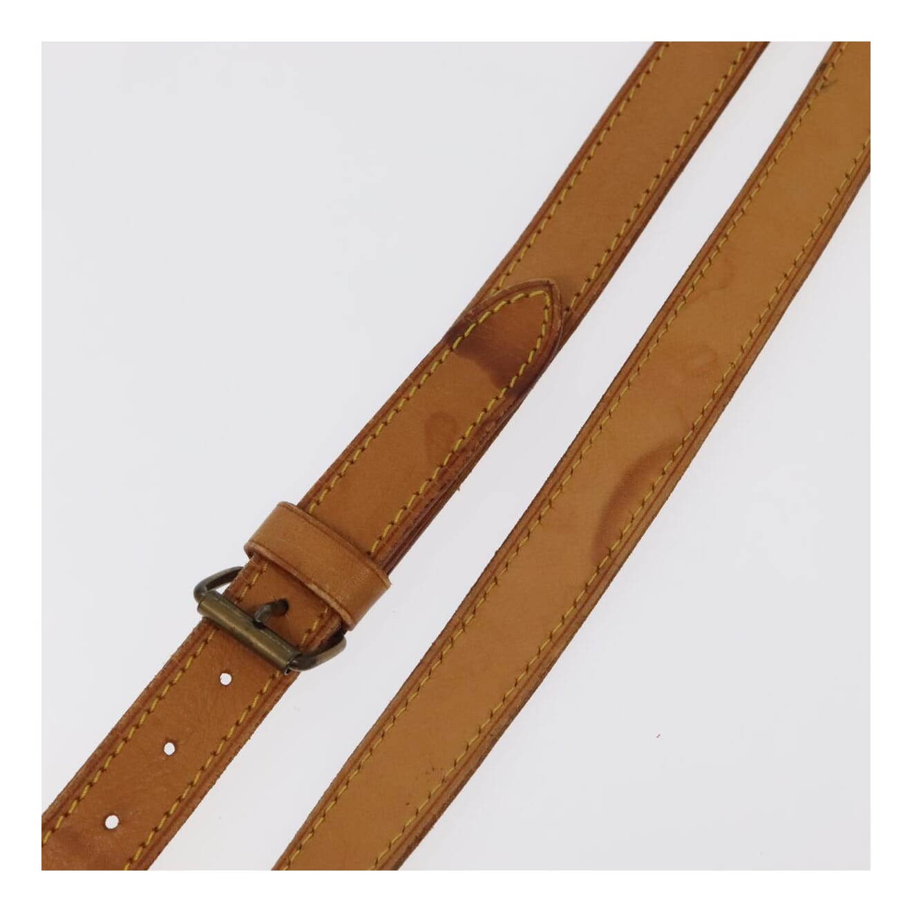 Louis Vuitton Shoulder Strap Beige Leather Bag Jewelry