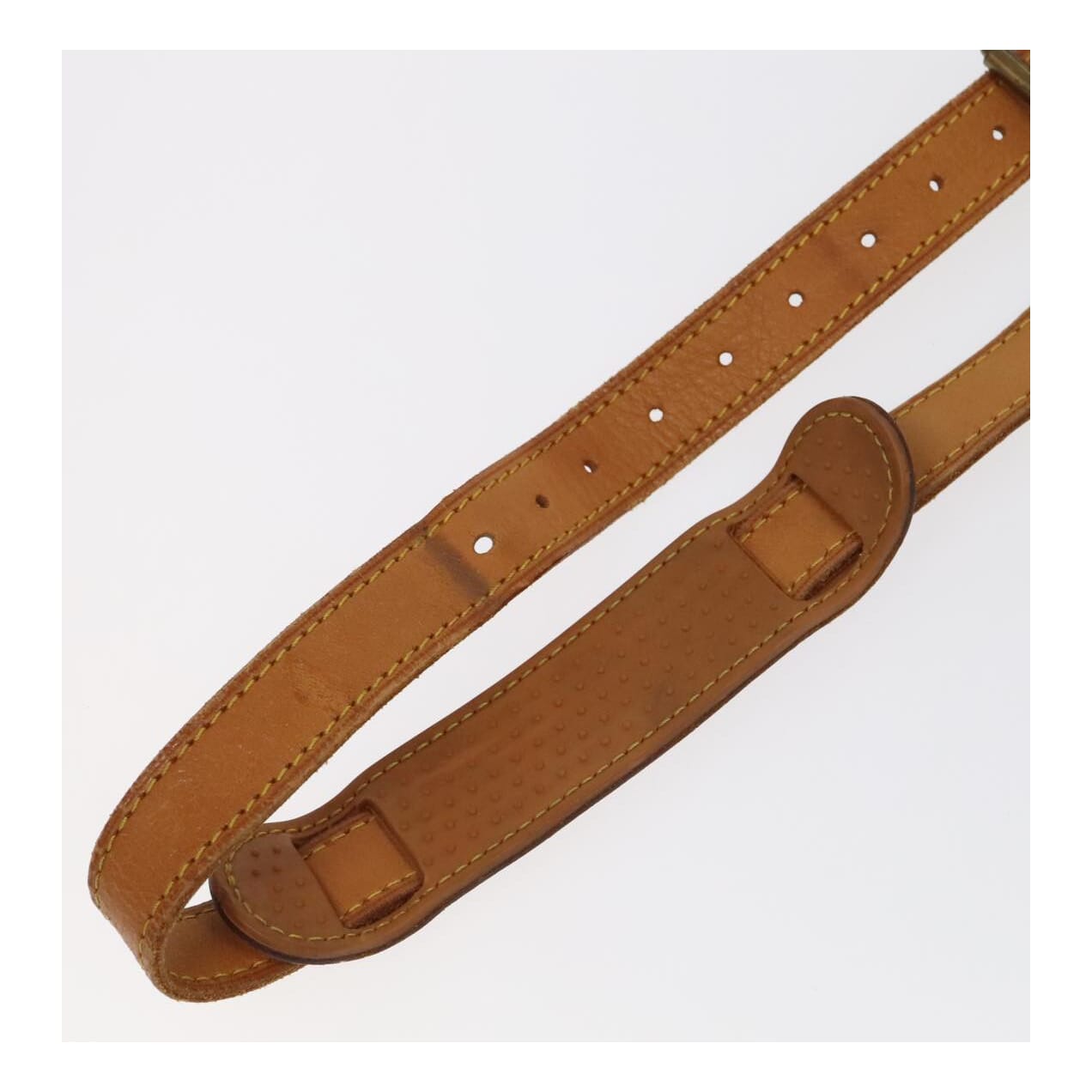Louis Vuitton Shoulder Strap Beige Leather Bag Jewelry