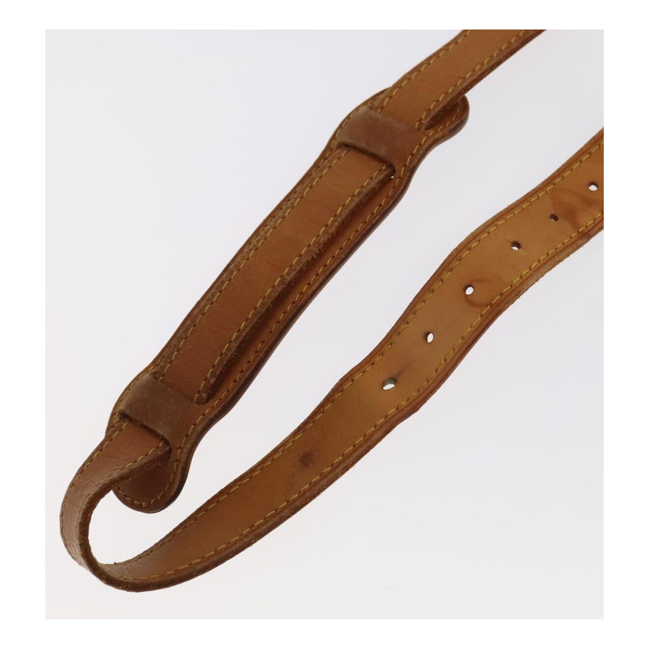 Louis Vuitton Shoulder Strap Beige Leather Bag Jewelry