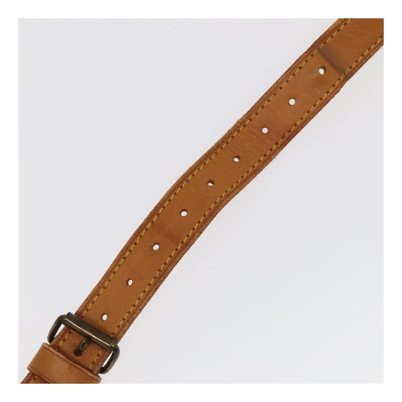 Louis Vuitton Shoulder Strap Beige Leather Bag Jewelry