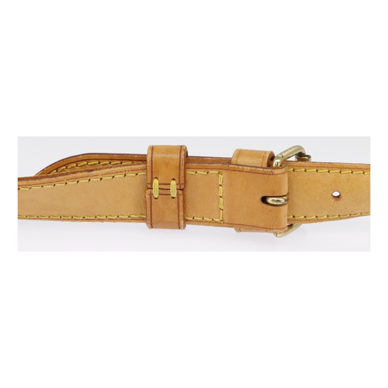 Louis Vuitton Shoulder Strap Beige Leather Bag Jewelry