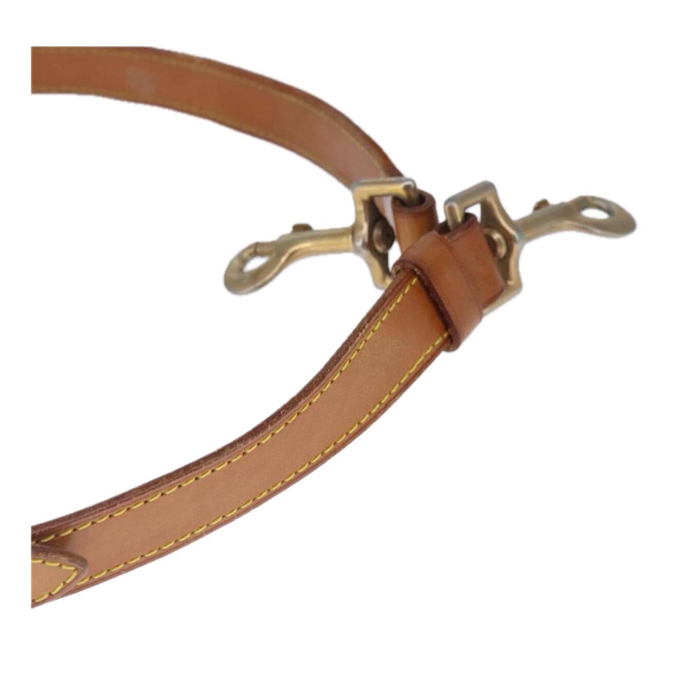 Louis Vuitton Shoulder Strap Beige Leather Bag Jewelry