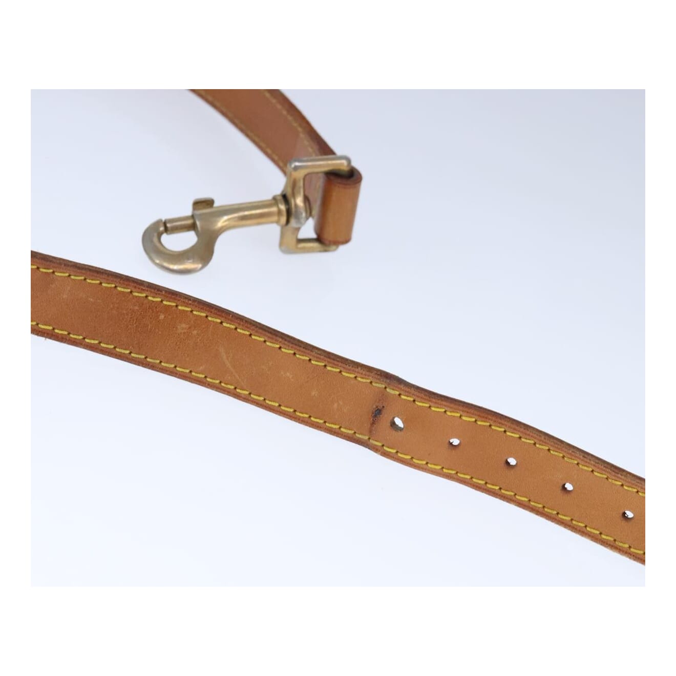 Louis Vuitton Shoulder Strap Beige Leather Bag Jewelry