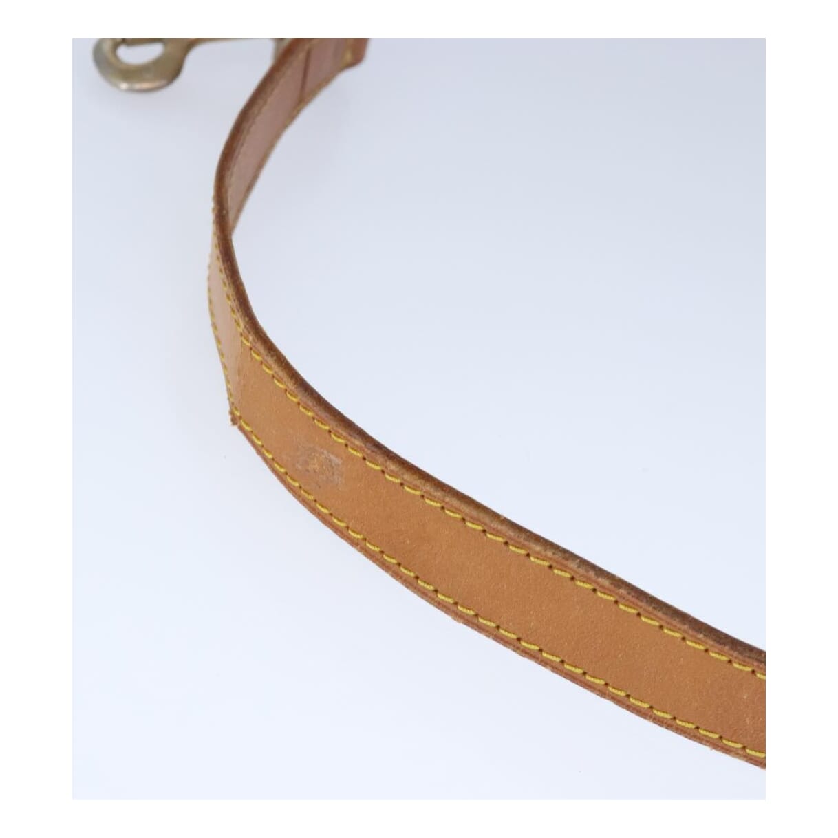 Louis Vuitton Shoulder Strap Beige Leather Bag Jewelry