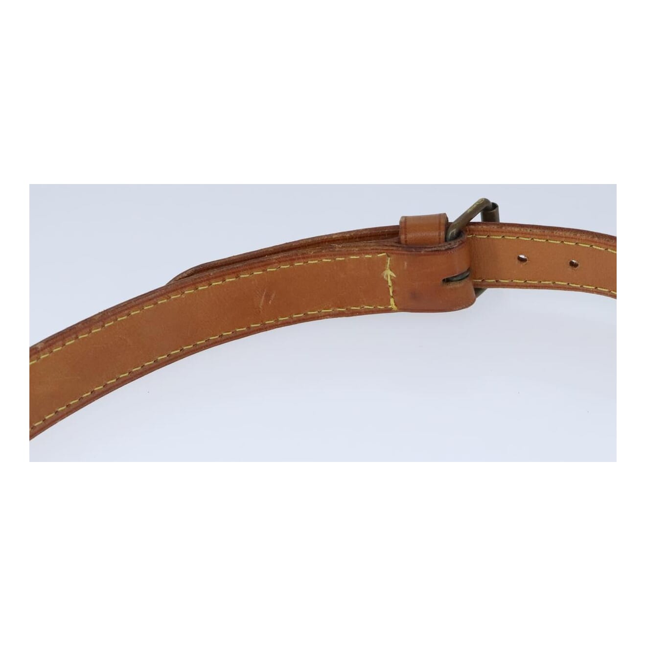 Louis Vuitton Shoulder Strap Beige Leather Bag Jewelry