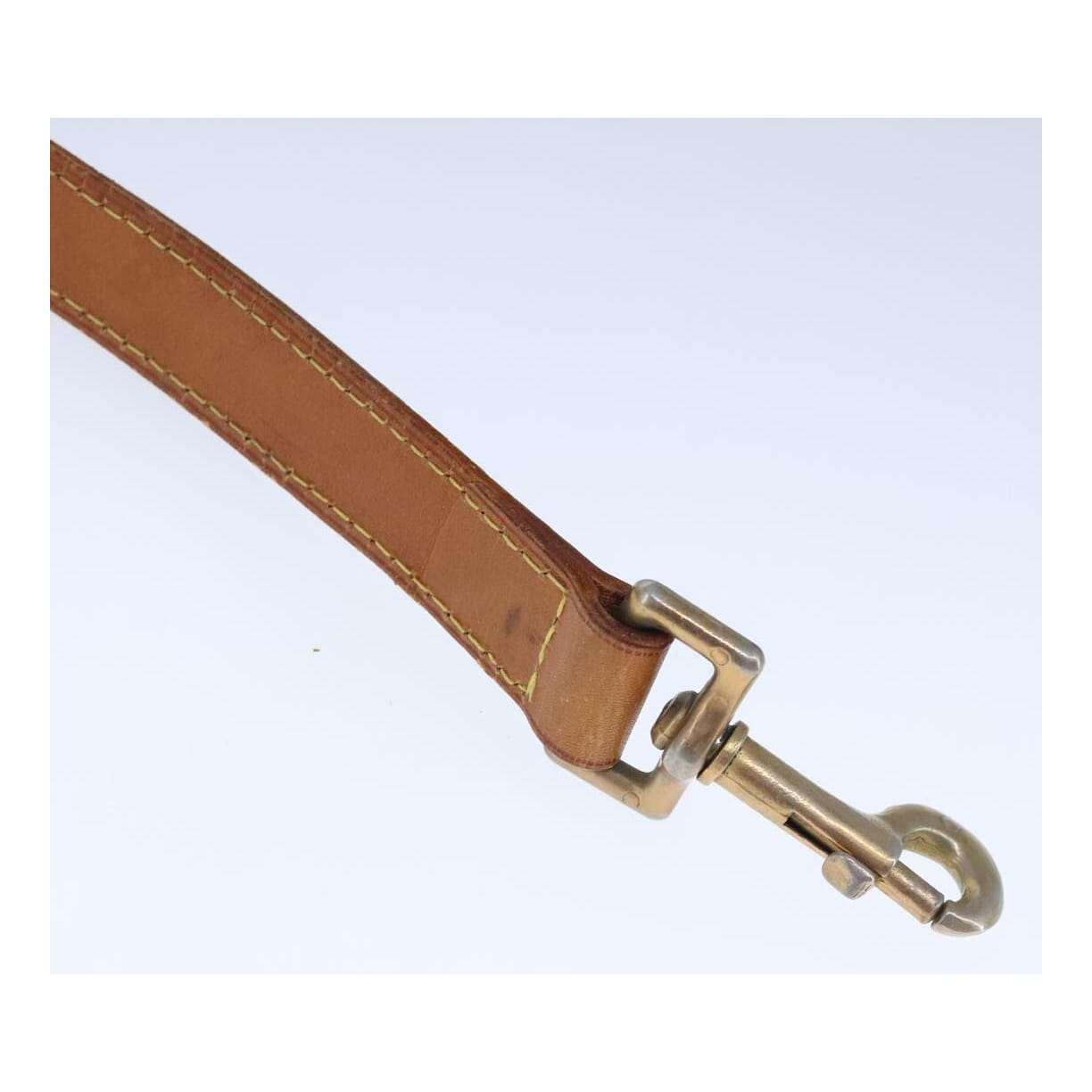 Louis Vuitton Shoulder Strap Beige Leather Bag Jewelry