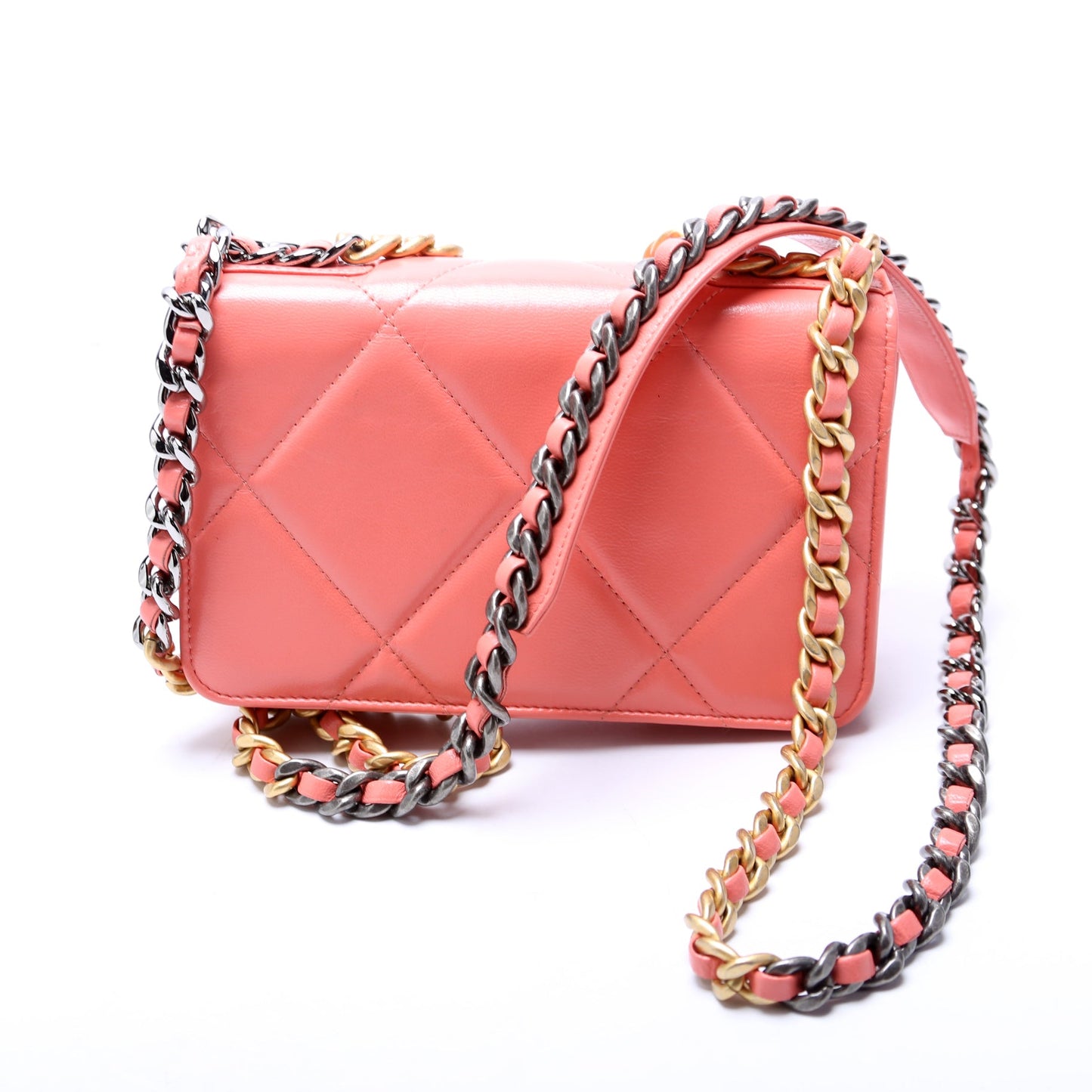Chanel 19 WOC Quilted Lambskin 30M Pink