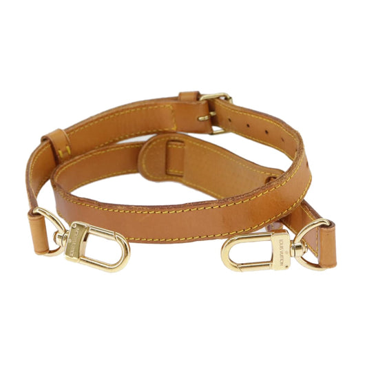 Louis Vuitton Shoulder Strap Beige Leather Bag Jewelry