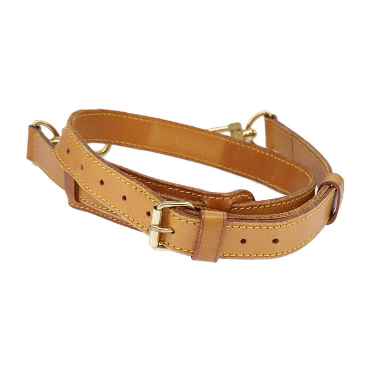 Louis Vuitton Shoulder Strap Beige Leather Bag Jewelry
