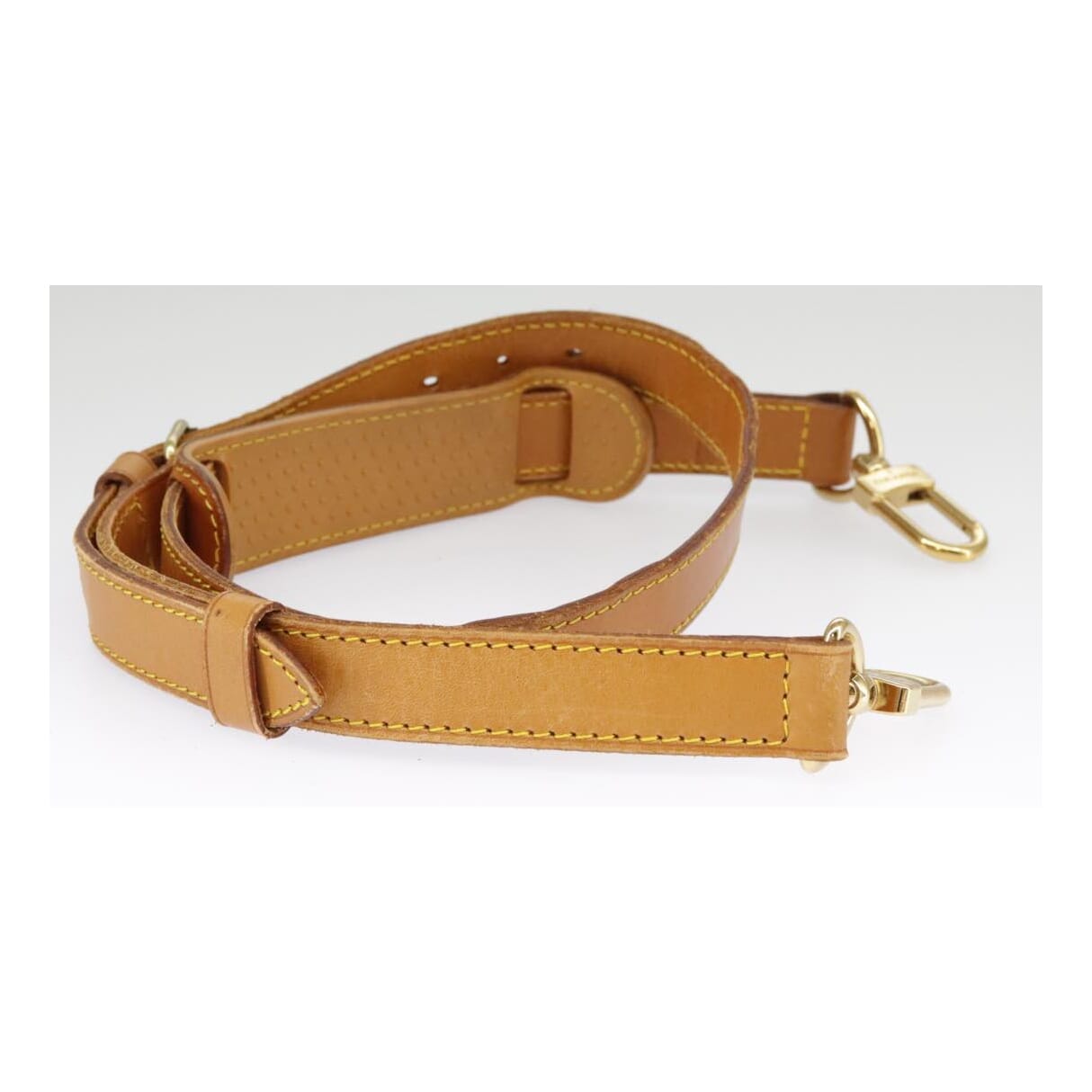 Louis Vuitton Shoulder Strap Beige Leather Bag Jewelry