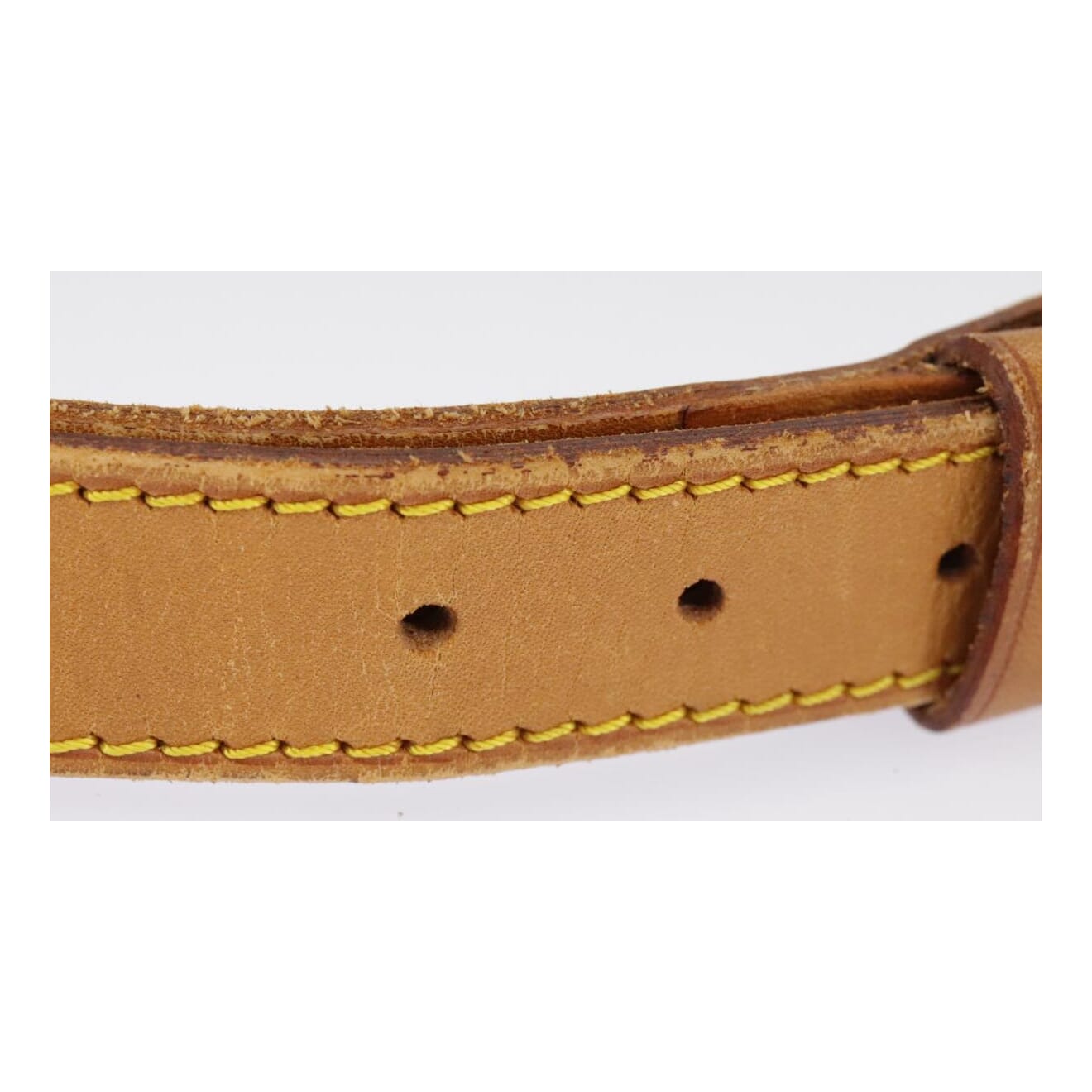 Louis Vuitton Shoulder Strap Beige Leather Bag Jewelry