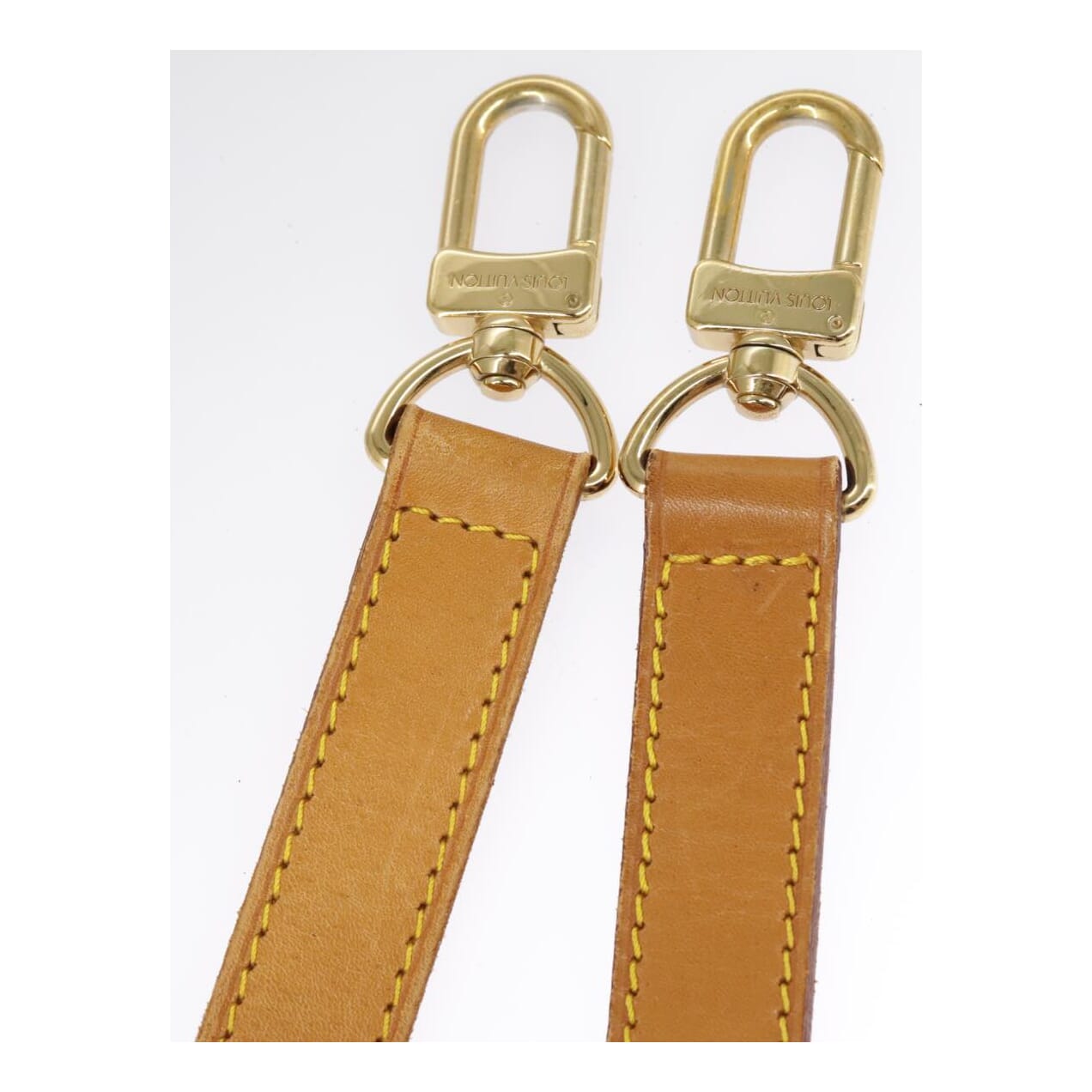 Louis Vuitton Shoulder Strap Beige Leather Bag Jewelry