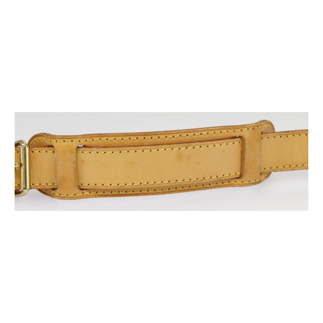Louis Vuitton Shoulder Strap Beige Leather Bag Jewelry