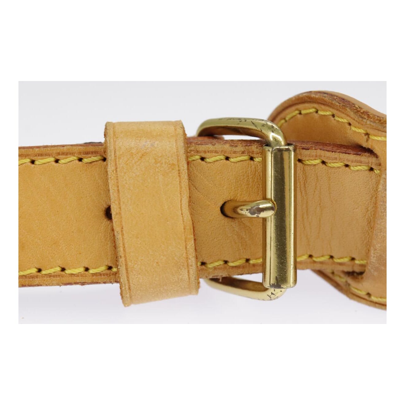 Louis Vuitton Shoulder Strap Beige Leather Bag Jewelry