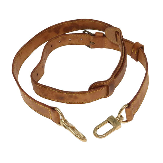 Louis Vuitton Shoulder Strap Beige Leather Bag Jewelry