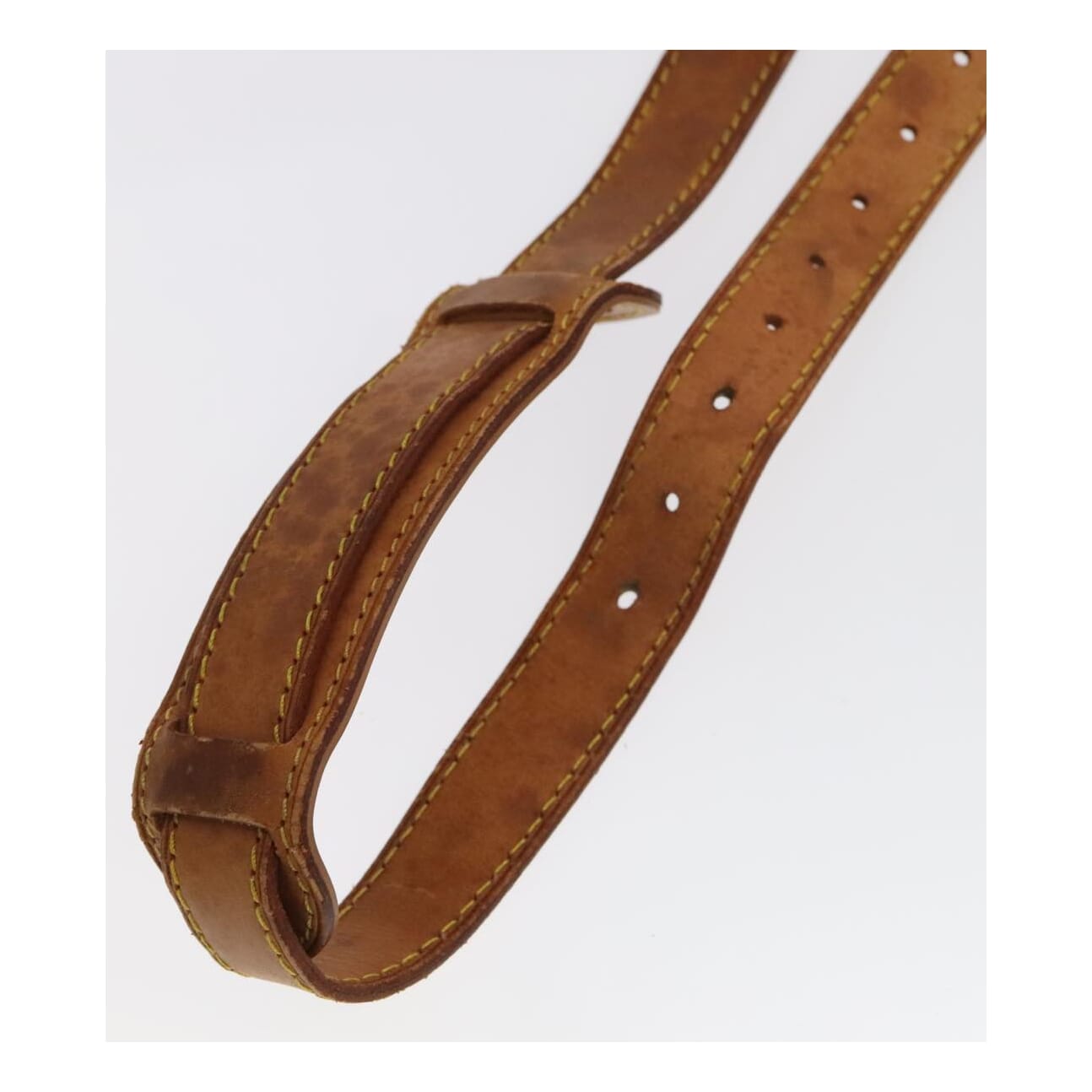 Louis Vuitton Shoulder Strap Beige Leather Bag Jewelry