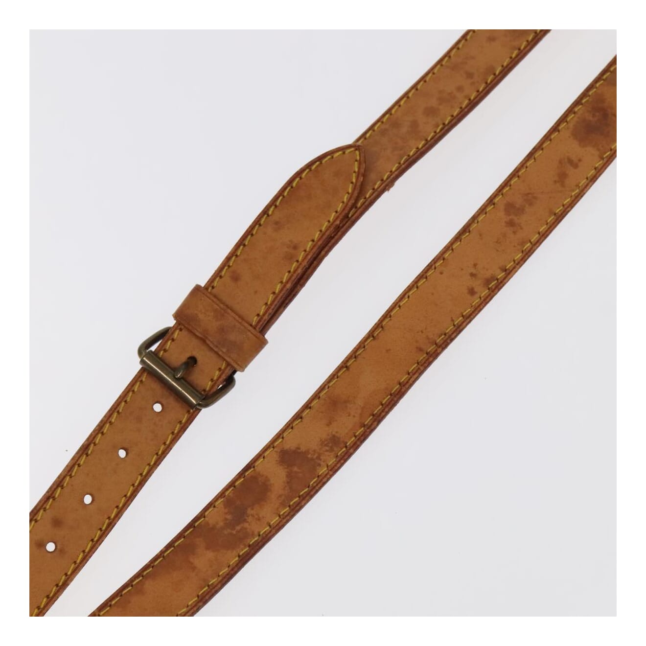 Louis Vuitton Shoulder Strap Beige Leather Bag Jewelry