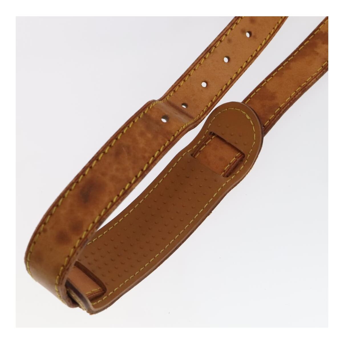 Louis Vuitton Shoulder Strap Beige Leather Bag Jewelry
