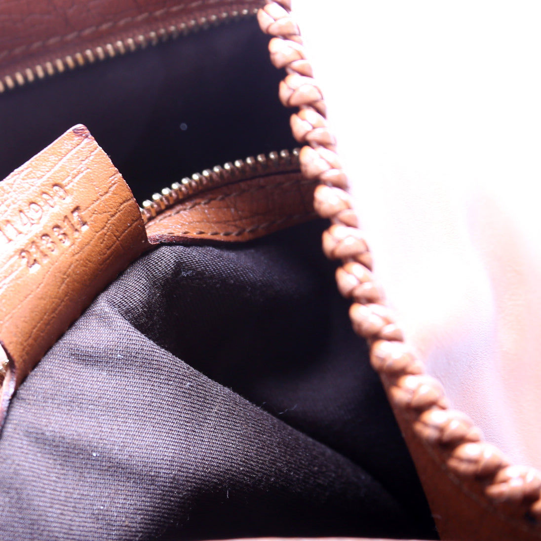 114900 Horsebit Leather Hobo Brown
