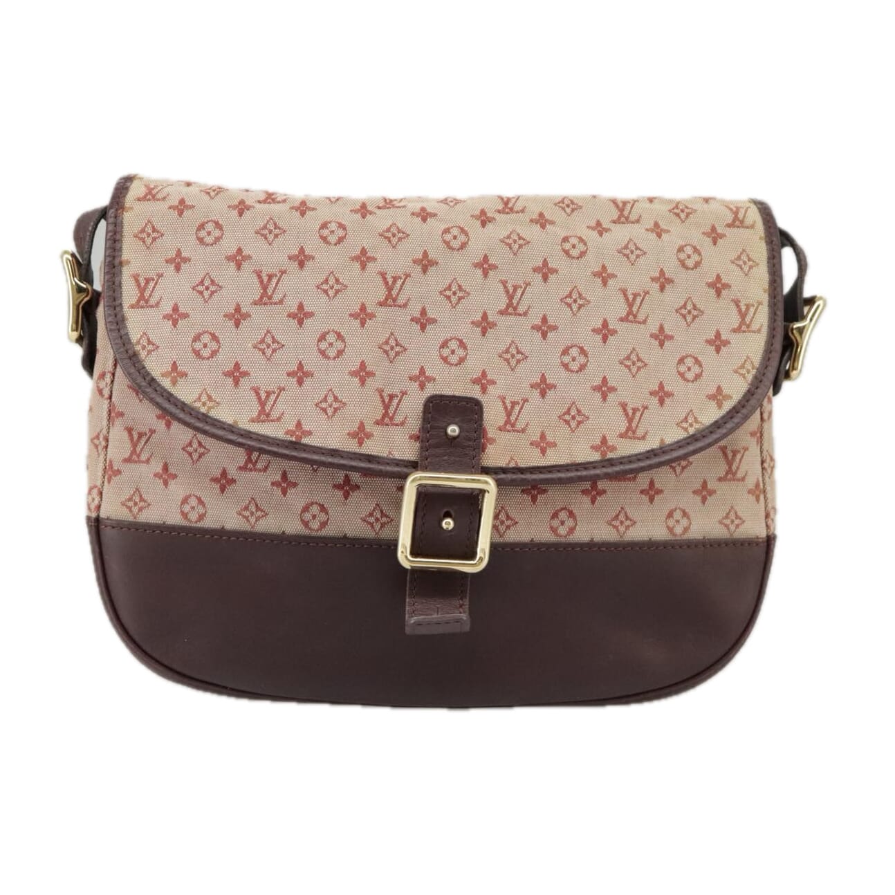 Louis Vuitton Marjorie Burgundy Canvas Shoulder Bag