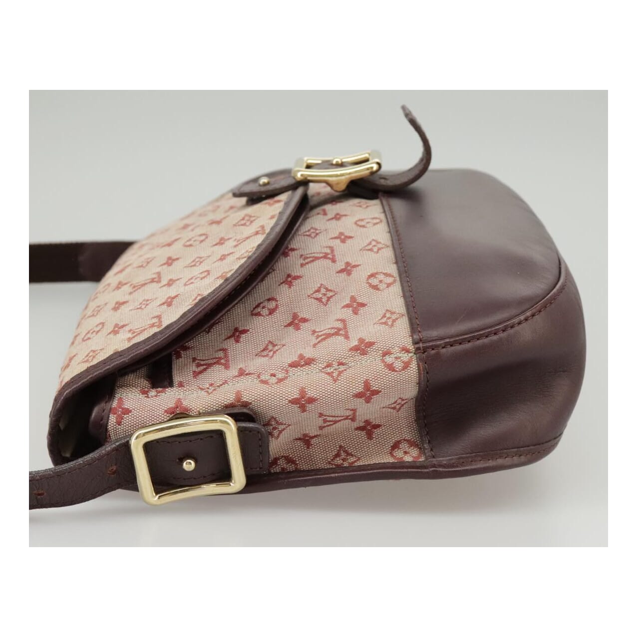 Louis Vuitton Marjorie Burgundy Canvas Shoulder Bag