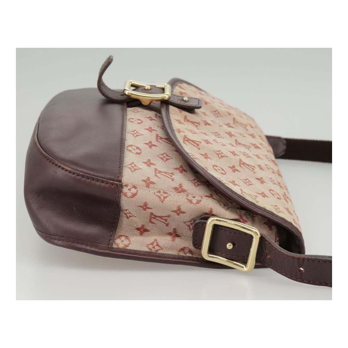 Louis Vuitton Marjorie Burgundy Canvas Shoulder Bag