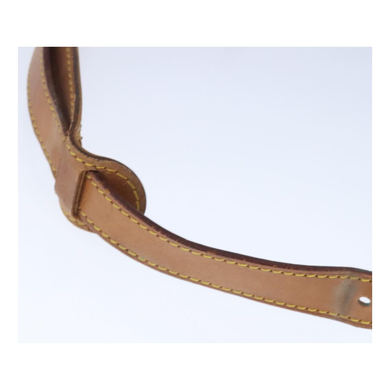 Louis Vuitton Shoulder Strap Beige Leather Bag Jewelry