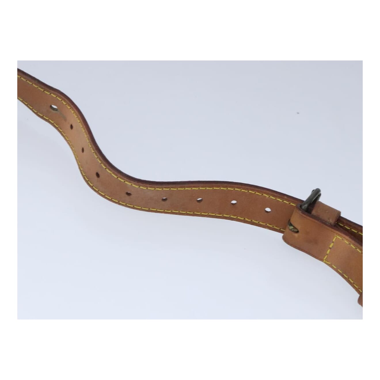 Louis Vuitton Shoulder Strap Beige Leather Bag Jewelry