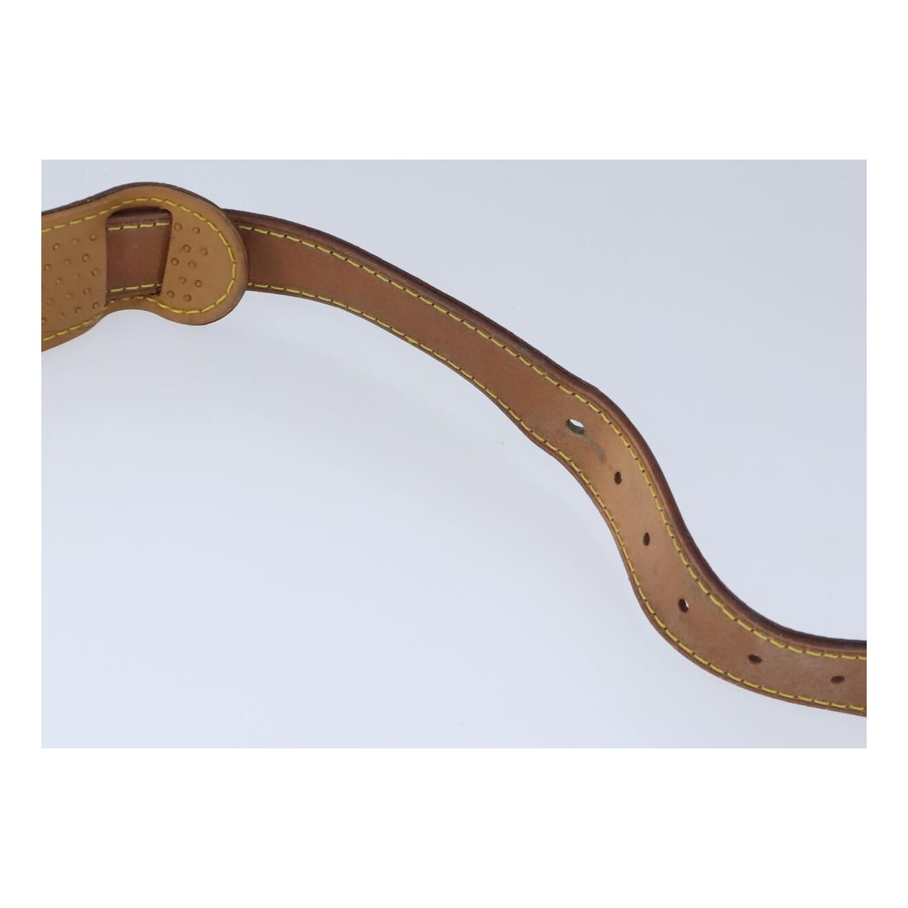 Louis Vuitton Shoulder Strap Beige Leather Bag Jewelry