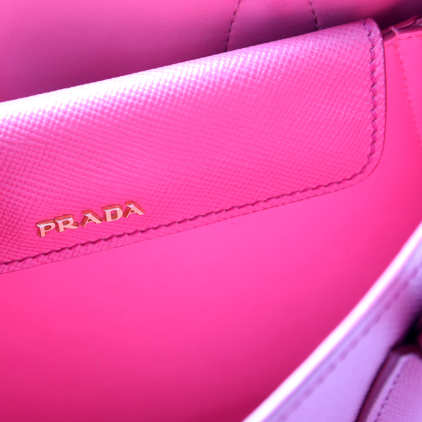 1BG887 Saffiano Cuir Double Small Pink