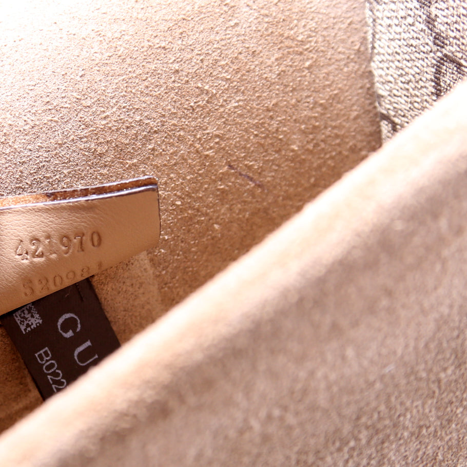 421970 Dionysus GG Shoulder Mini Tan