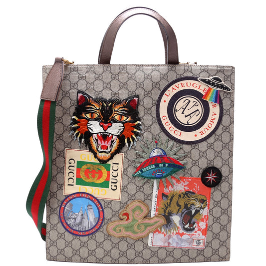 474084 Soft GG Supreme Courrier Vertical Tote