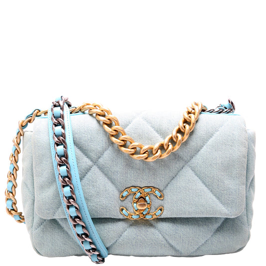 Chanel 19 Medium Denim 31M Blue