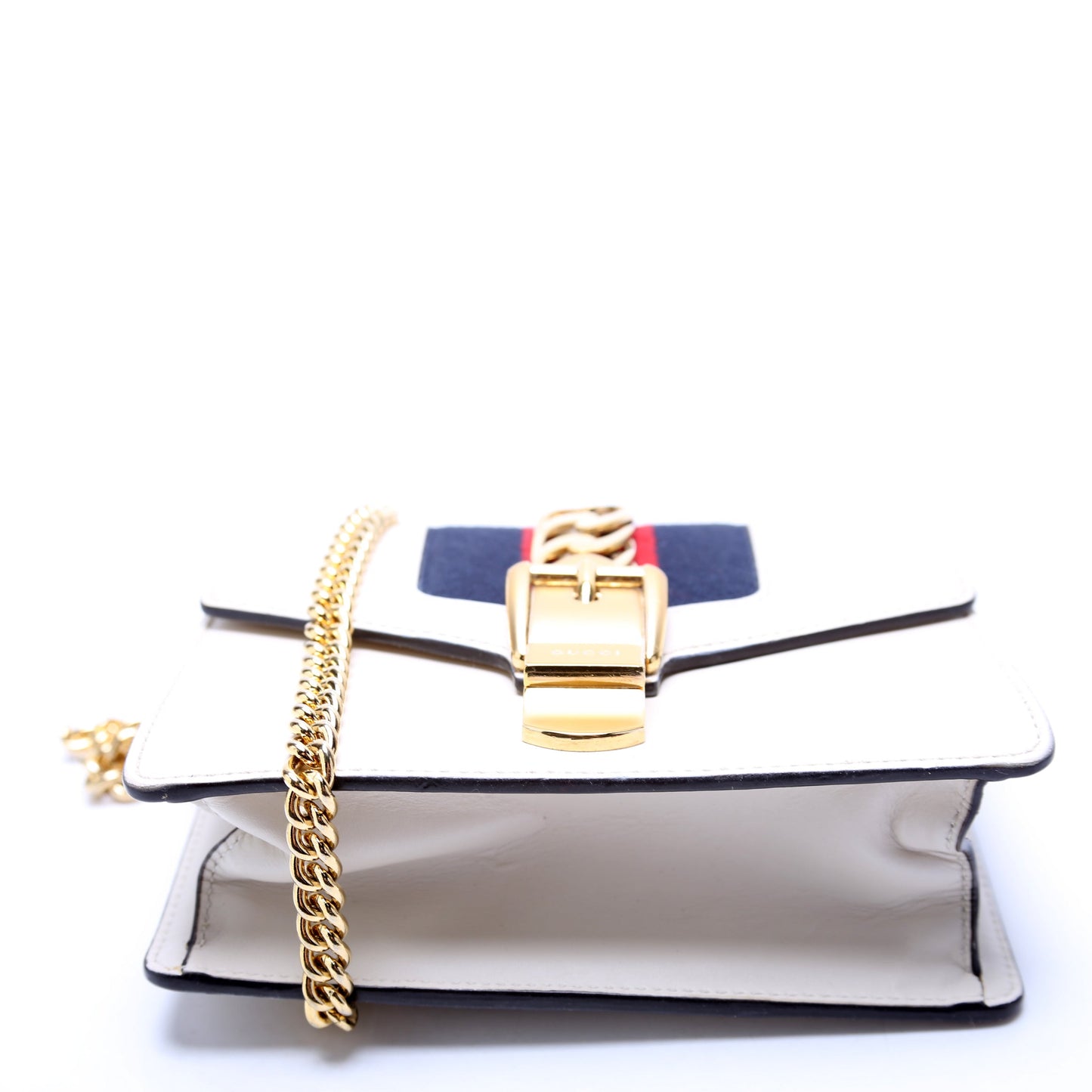 431666 Sylvie Mini Shoulder Bag Leather Cream