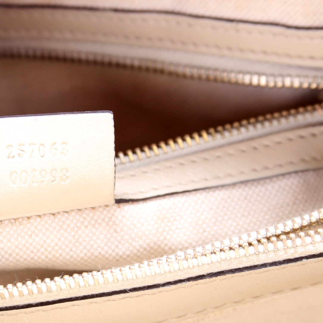 257063 Guccissima Mayfair Ribbon White