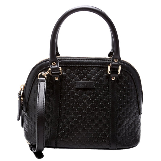 449654 Mini Dome Guccissima Black