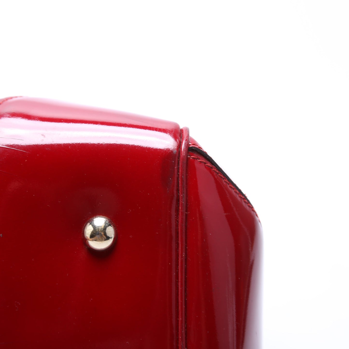 257612 Patent Guccissima Mayfair Tote Medium Red
