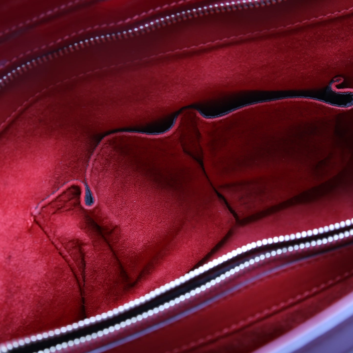 257612 Patent Guccissima Mayfair Tote Medium Red