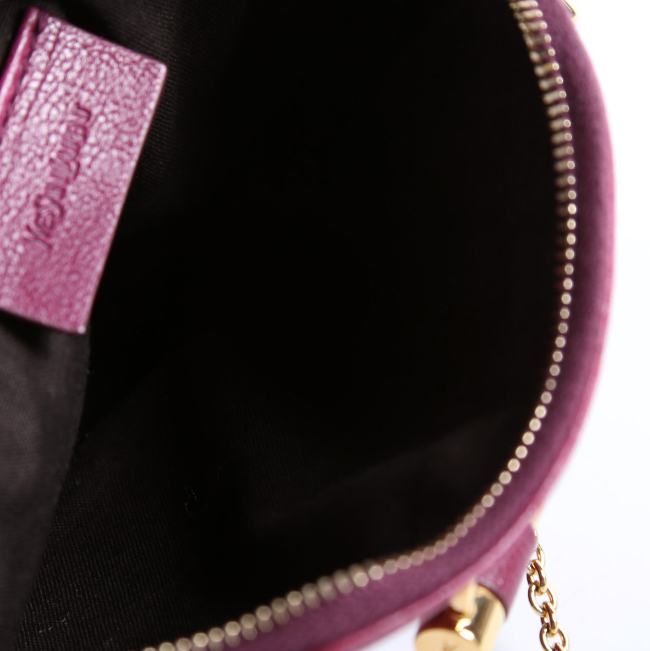 291201 Mini Muse Chain Bag Calfskin Berry