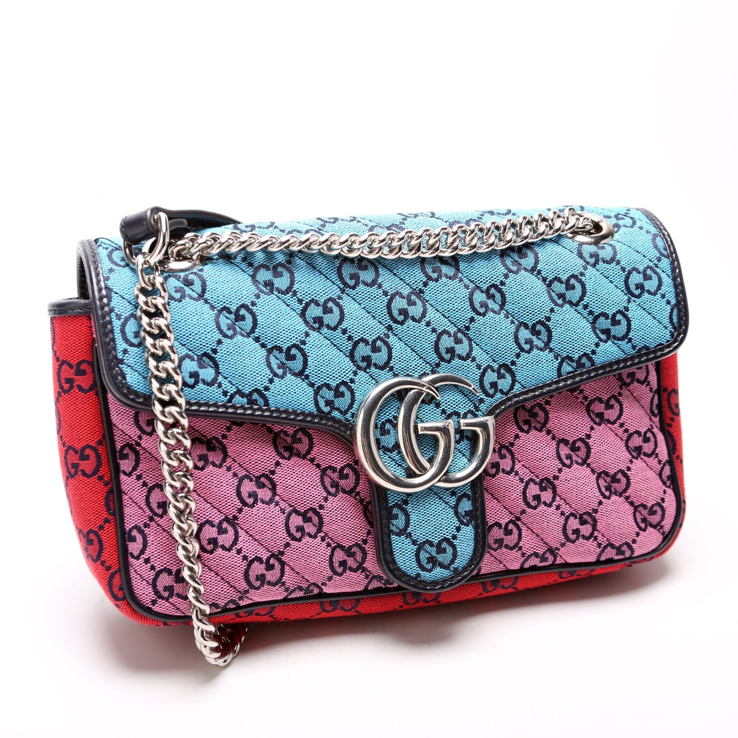 443497 Marmont GG Shoulder Small Flap Multicolor