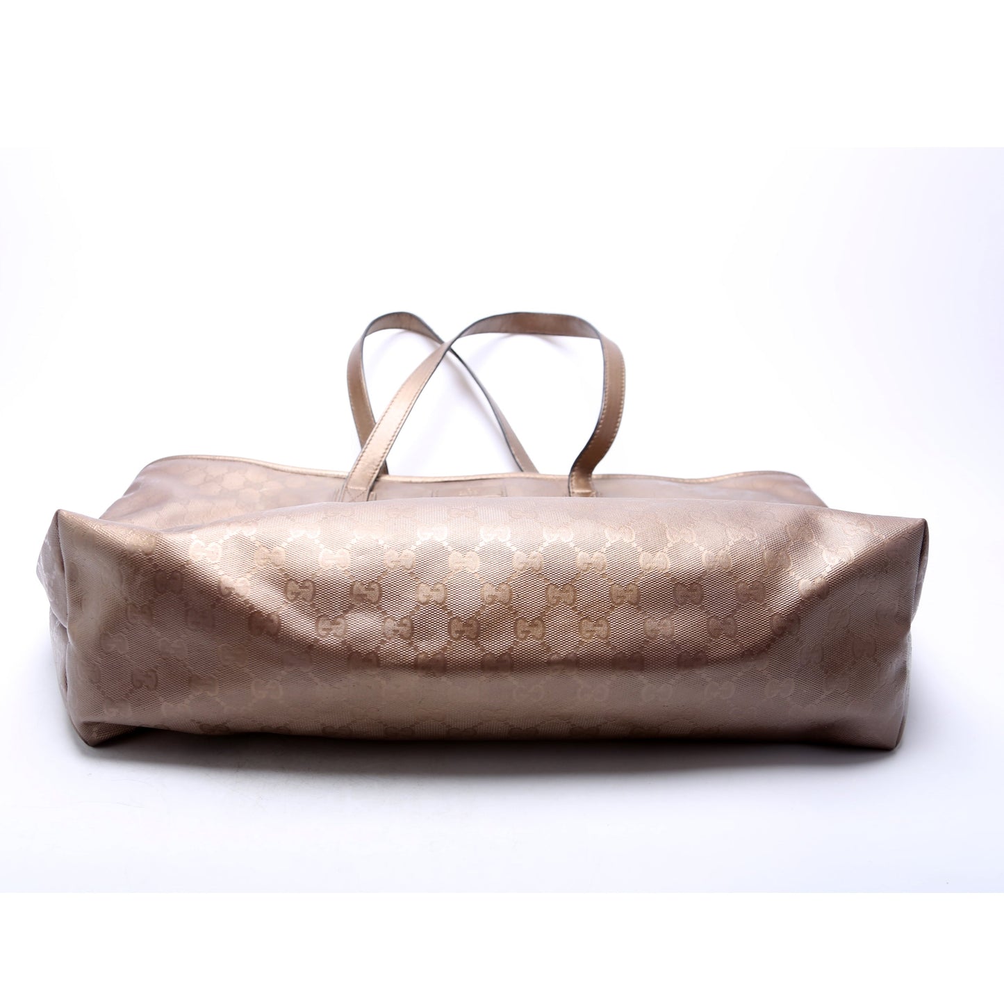211137 GG Imprime Medium Zip Tote Bronze