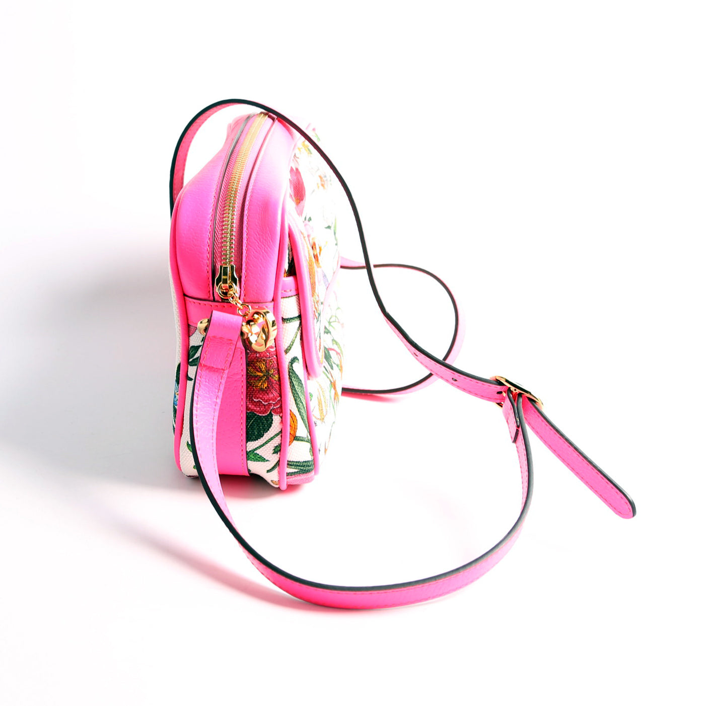 550147 Flora Canvas Crossbody Pink