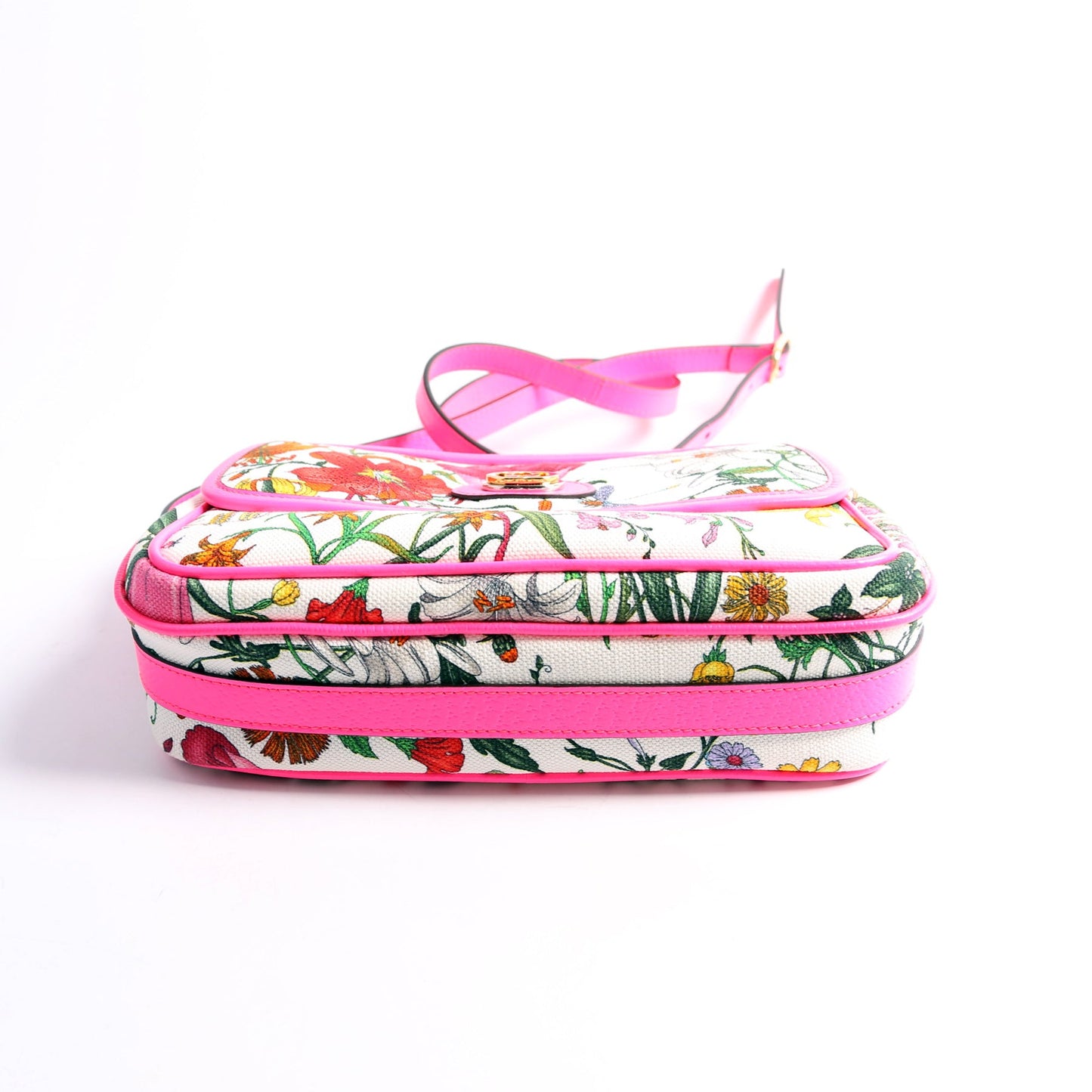 550147 Flora Canvas Crossbody Pink