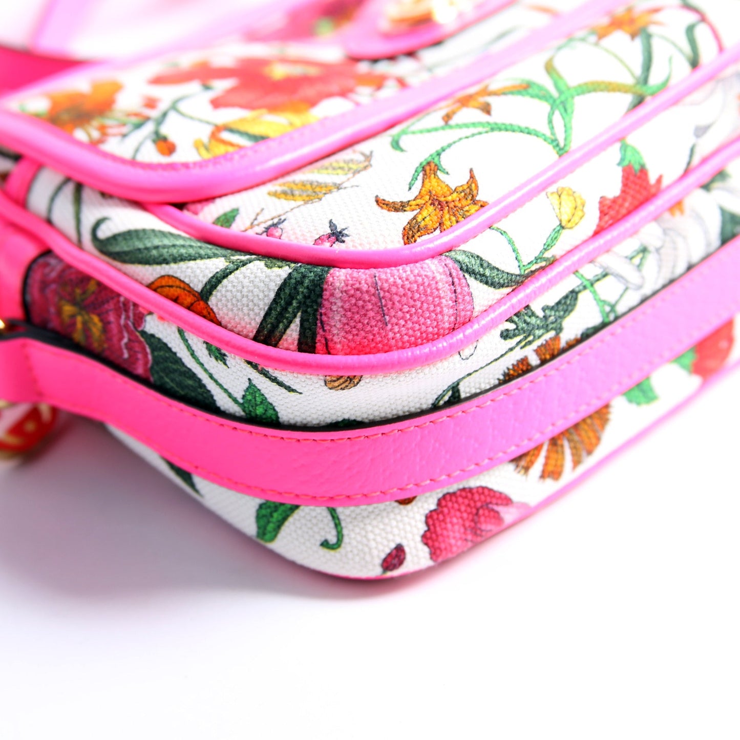 550147 Flora Canvas Crossbody Pink